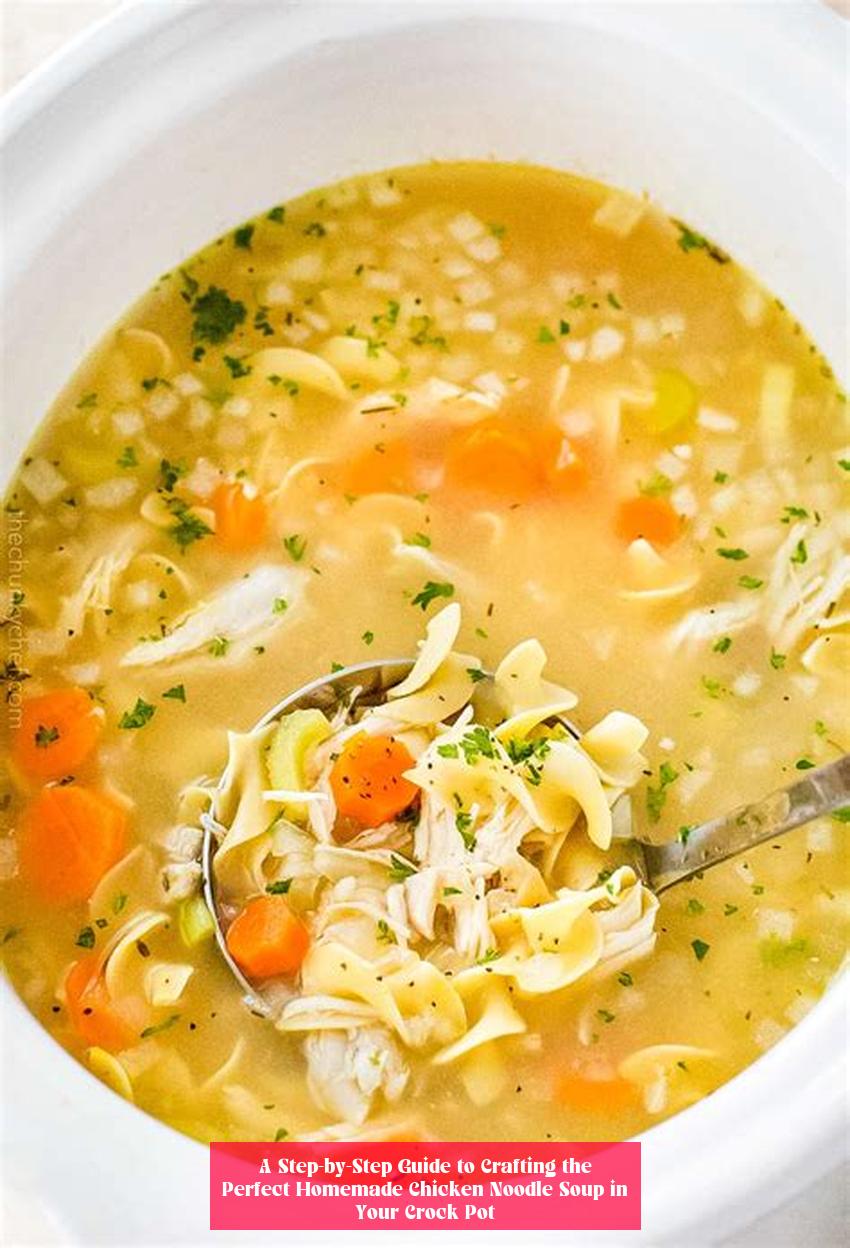 A Step-by-Step Guide to Crafting the Perfect Homemade Chicken Noodle Soup in Your Crock Pot