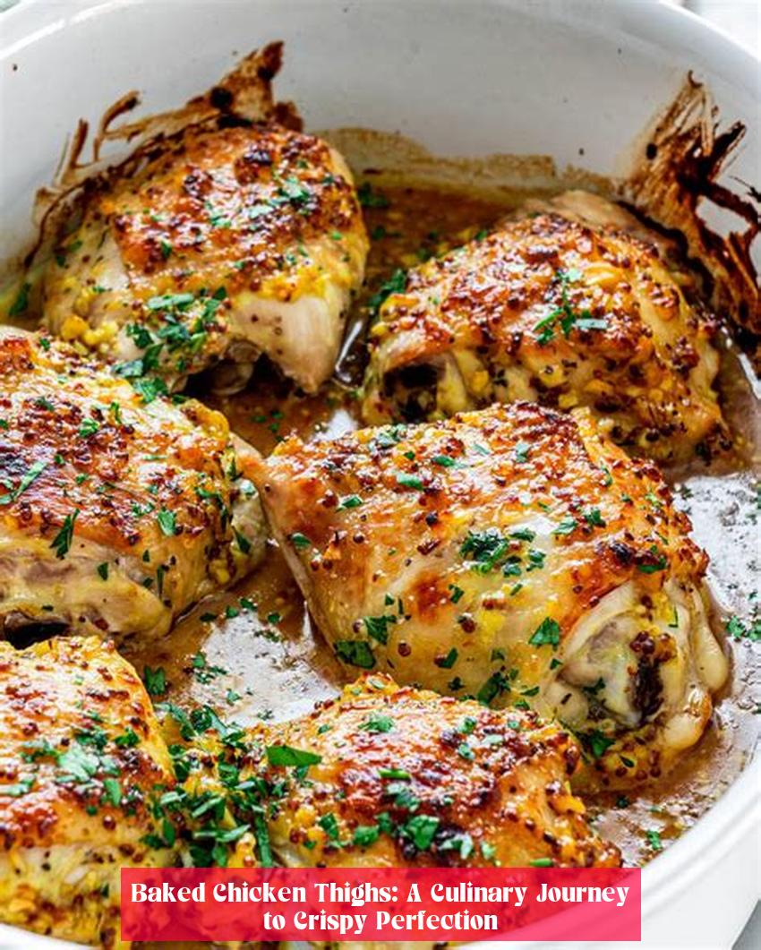 Baked Chicken Thighs: A Culinary Journey to Crispy Perfection