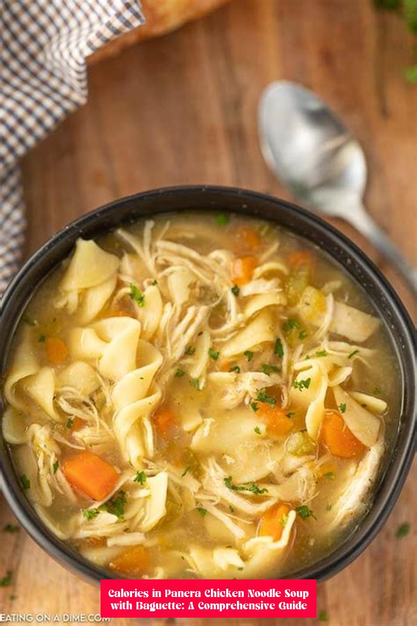 Calories in Panera Chicken Noodle Soup with Baguette: A Comprehensive Guide