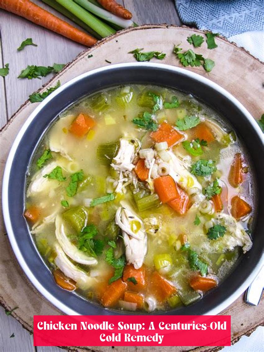 Chicken Noodle Soup: A Centuries-Old Cold Remedy