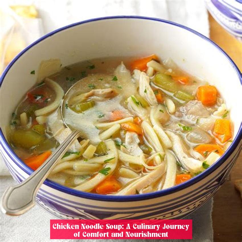 Chicken Noodle Soup: A Culinary Journey of Comfort and Nourishment