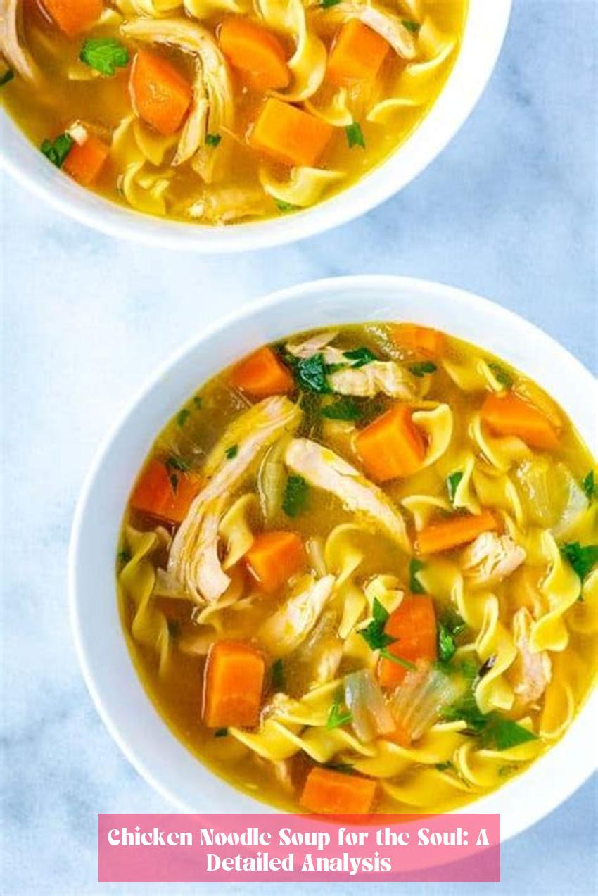 Chicken Noodle Soup for the Soul: A Detailed Analysis