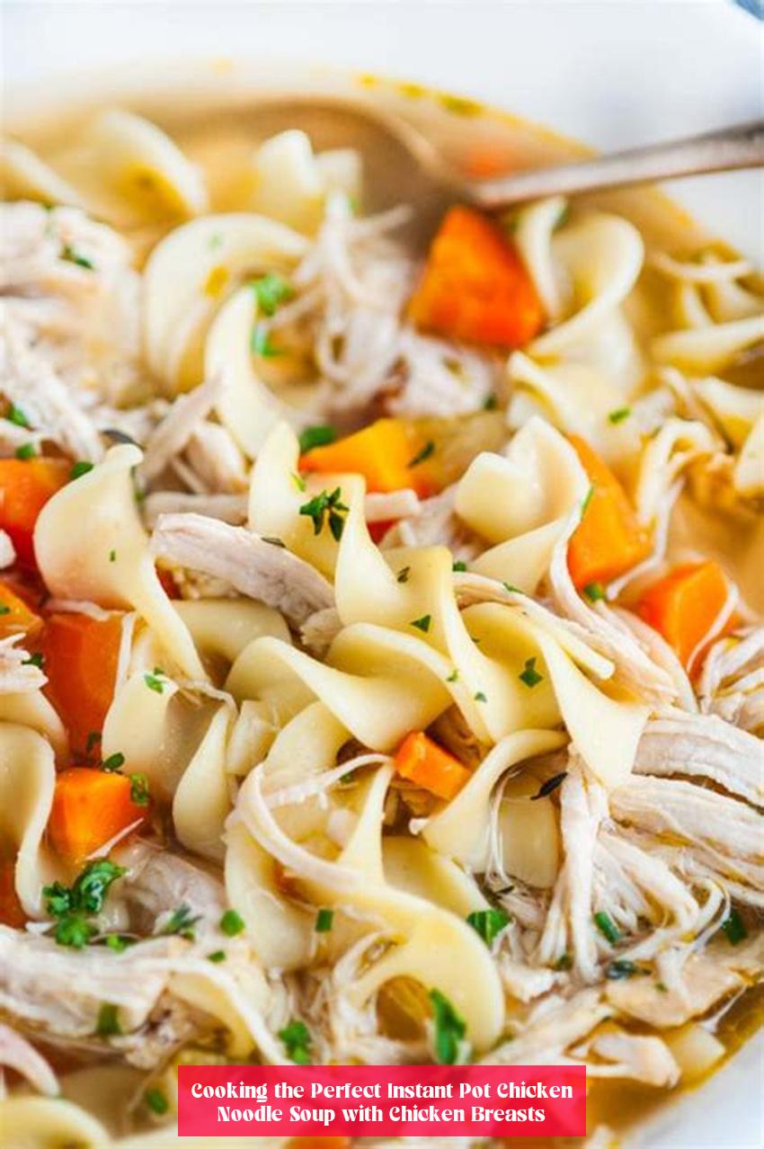 Cooking the Perfect Instant Pot Chicken Noodle Soup with Chicken Breasts