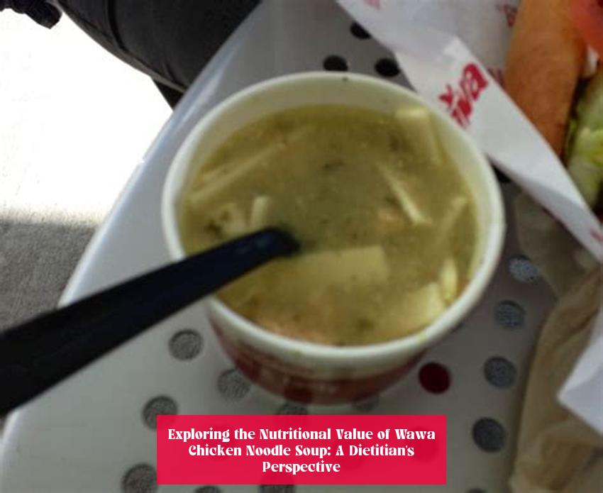 Exploring the Nutritional Value of Wawa Chicken Noodle Soup: A Dietitian's Perspective