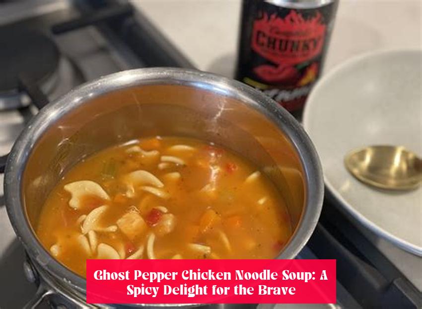 Ghost Pepper Chicken Noodle Soup: A Spicy Delight for the Brave