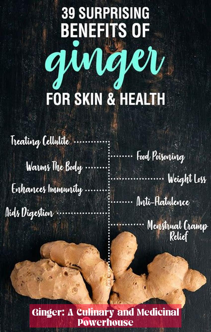 Ginger: A Culinary and Medicinal Powerhouse