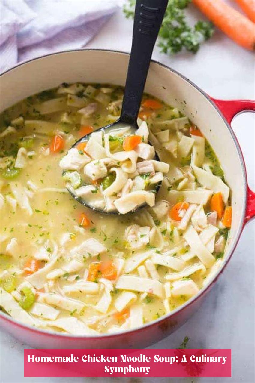 Homemade Chicken Noodle Soup: A Culinary Symphony