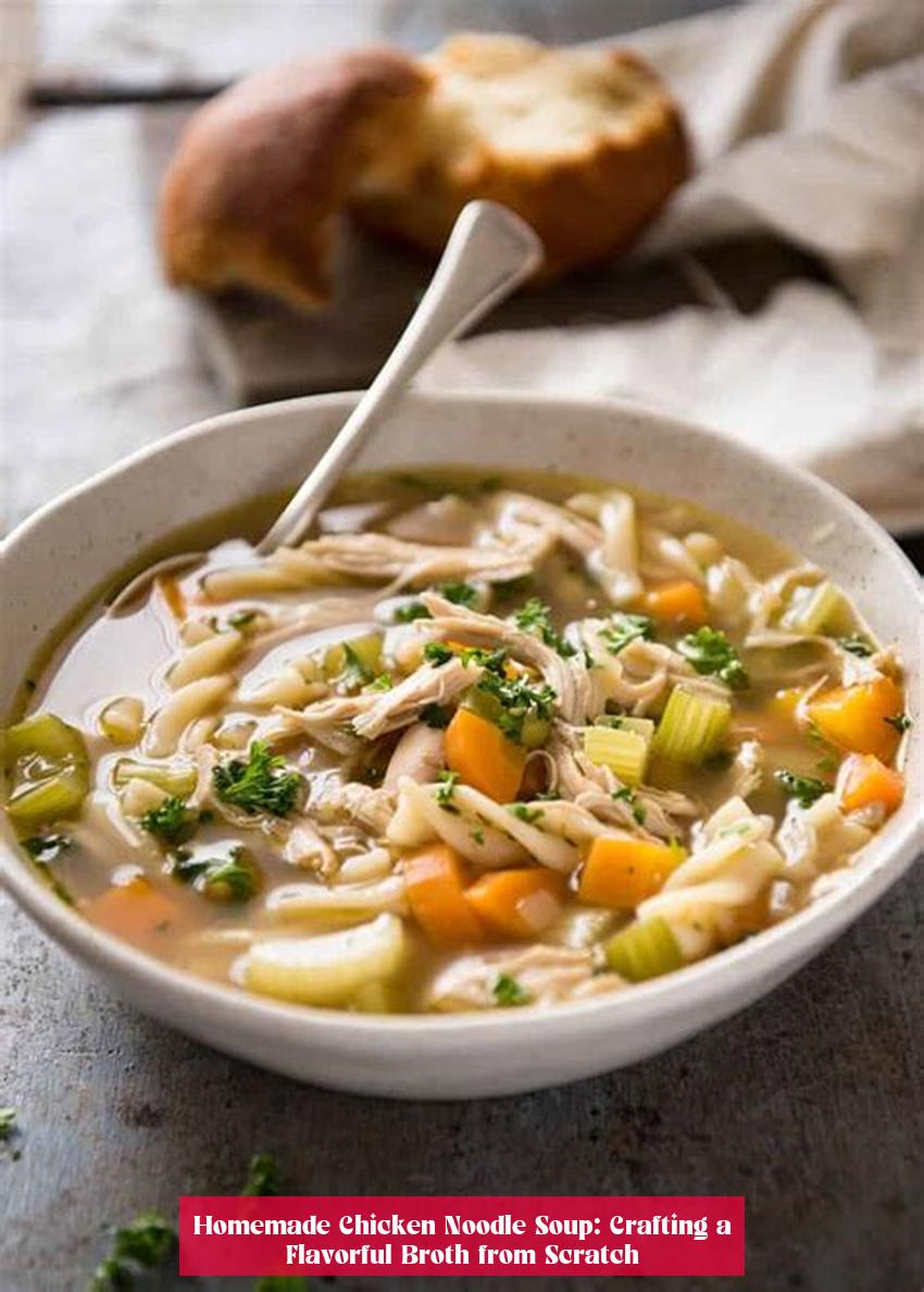 Homemade Chicken Noodle Soup: Crafting a Flavorful Broth from Scratch