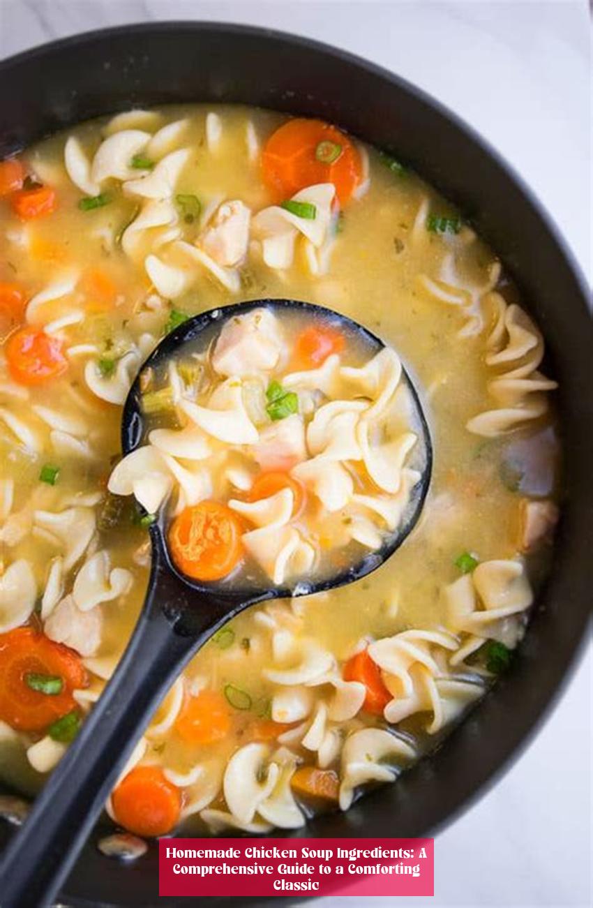 Homemade Chicken Soup Ingredients: A Comprehensive Guide to a Comforting Classic
