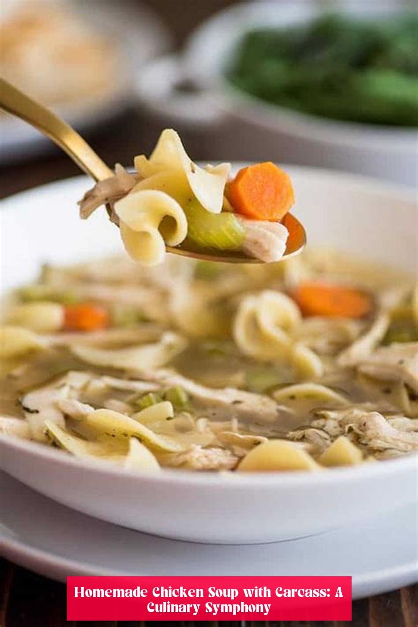 Homemade Chicken Soup with Carcass: A Culinary Symphony