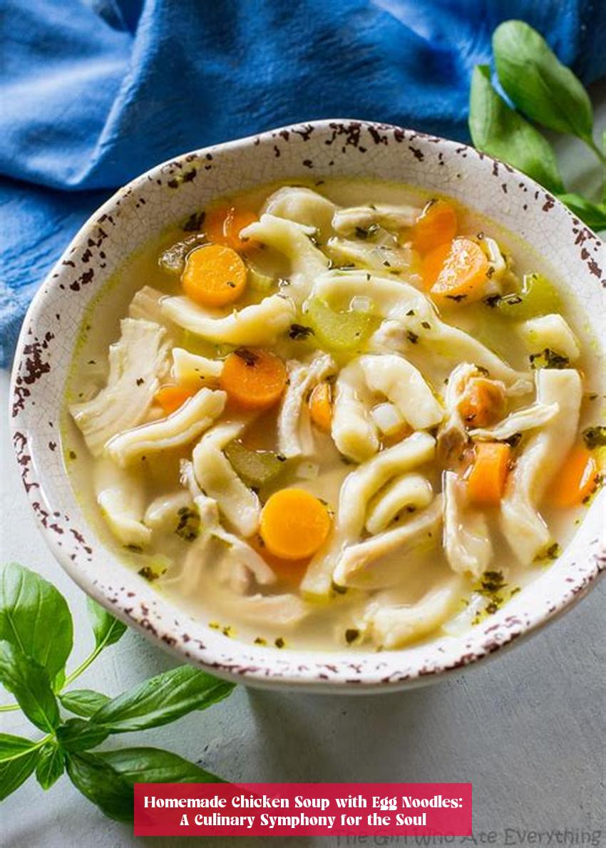 Homemade Chicken Soup with Egg Noodles: A Culinary Symphony for the Soul