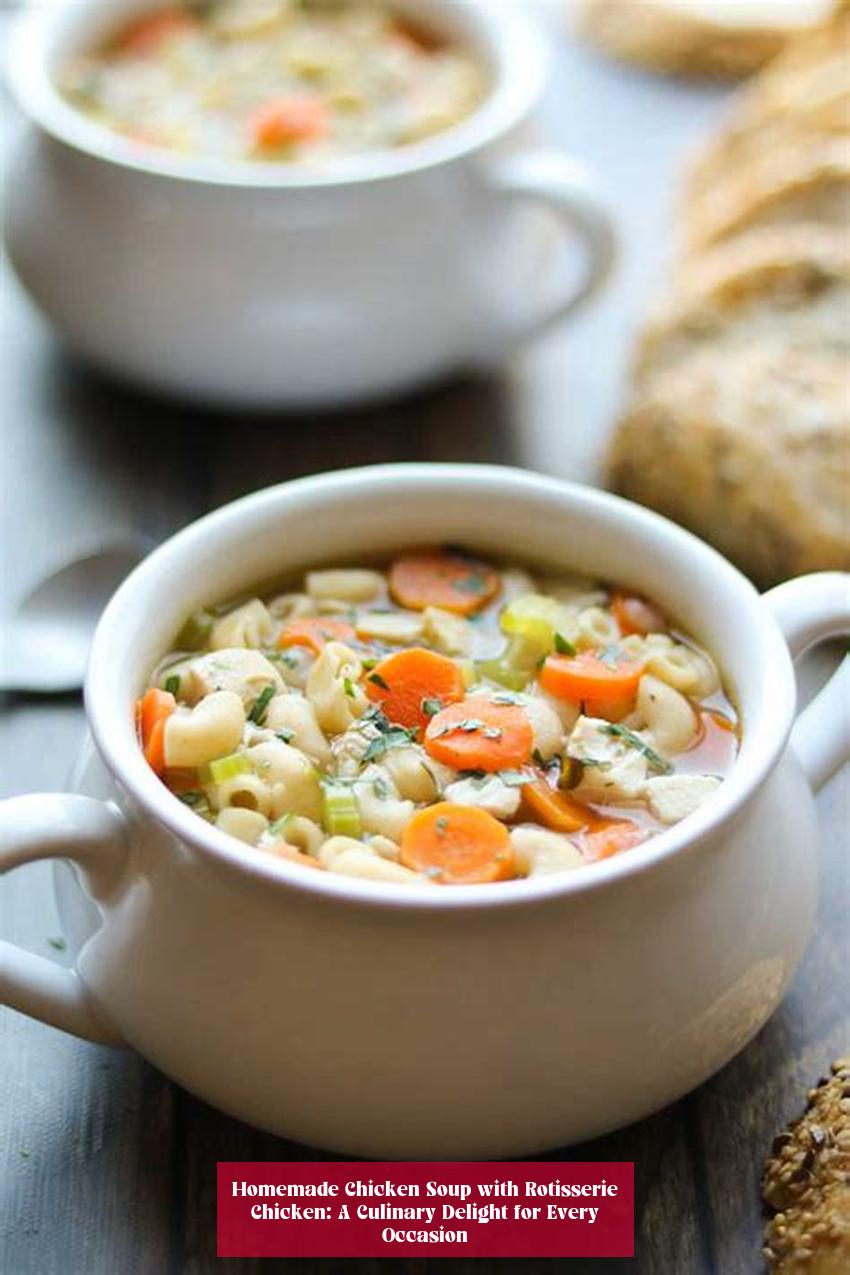 Homemade Chicken Soup with Rotisserie Chicken: A Culinary Delight for Every Occasion