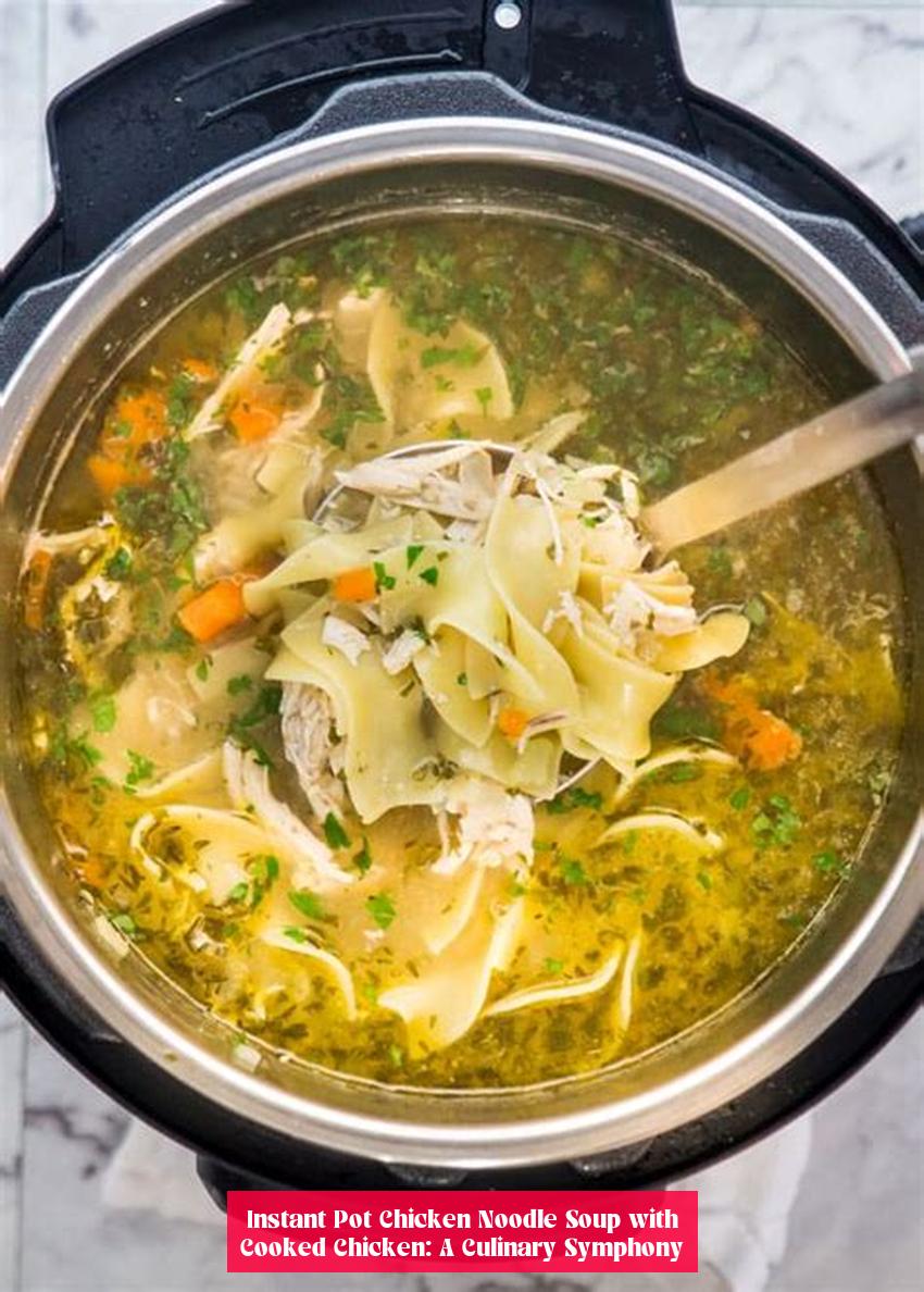 Instant Pot Chicken Noodle Soup with Cooked Chicken: A Culinary Symphony