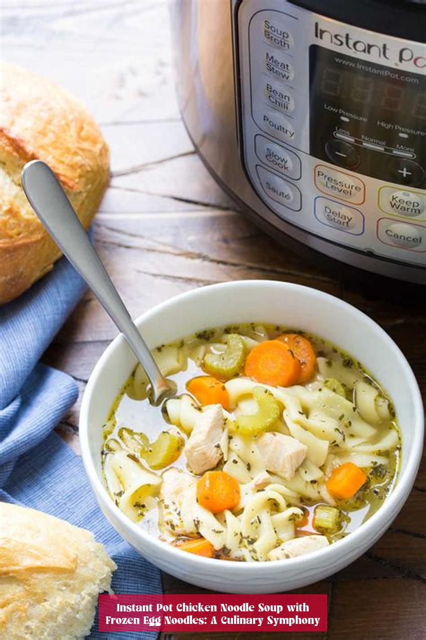 Instant Pot Chicken Noodle Soup with Frozen Egg Noodles: A Culinary Symphony