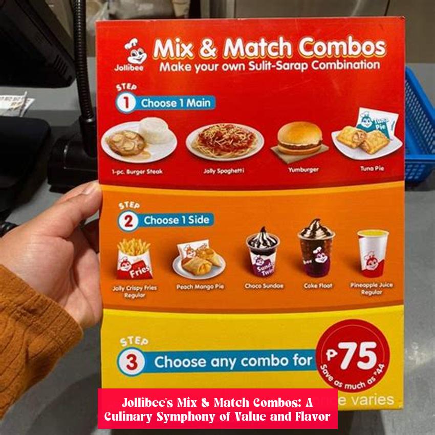 Jollibee's Mix & Match Combos: A Culinary Symphony of Value and Flavor