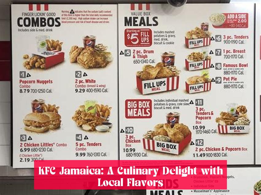KFC Jamaica: A Culinary Delight with Local Flavors