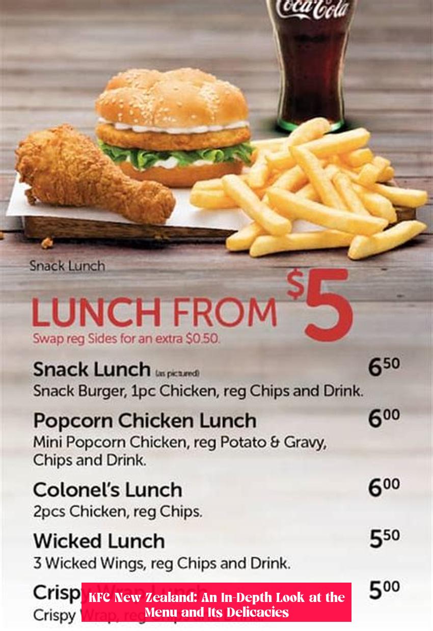 KFC New Zealand: An In-Depth Look at the Menu and Its Delicacies