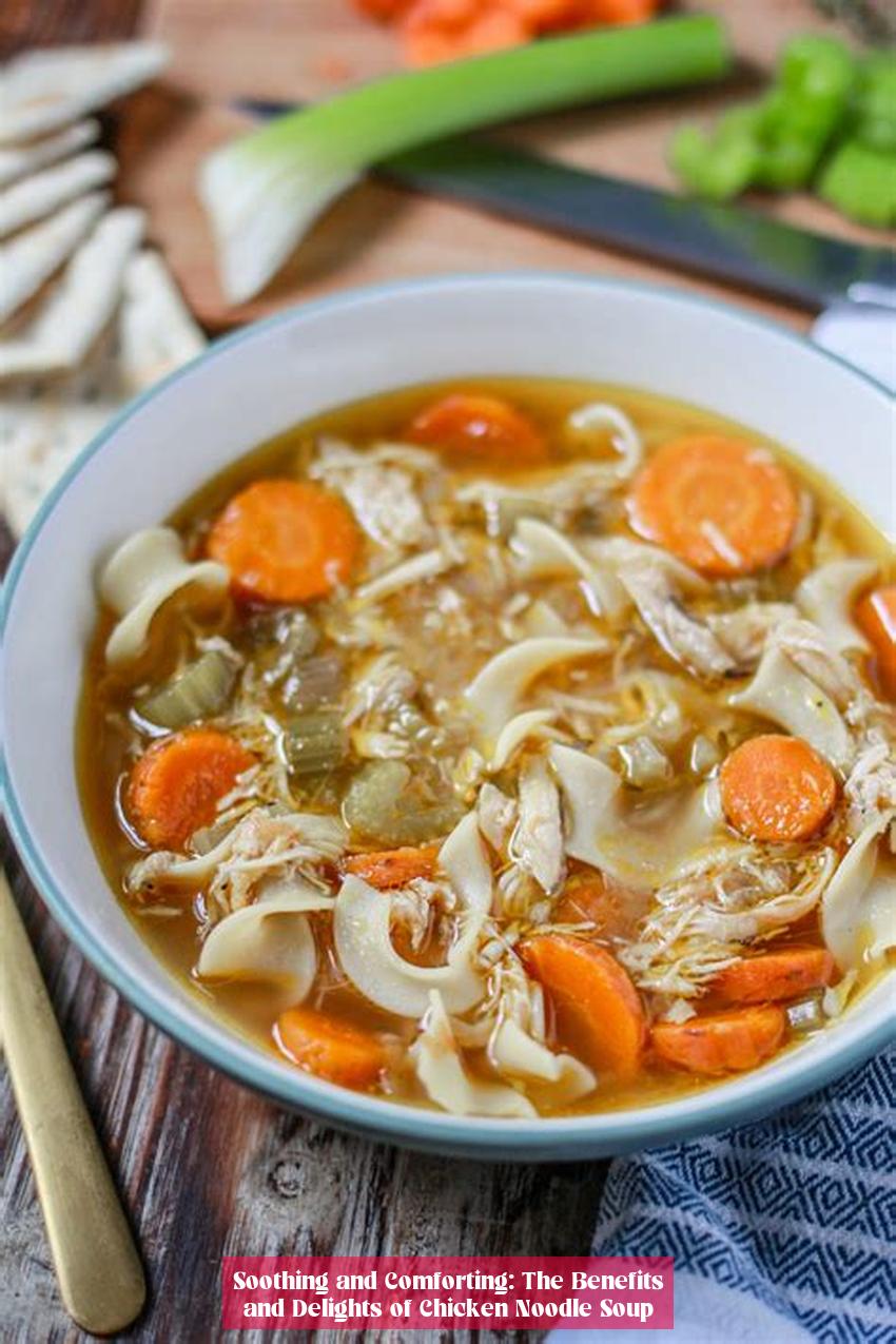 Soothing and Comforting: The Benefits and Delights of Chicken Noodle Soup