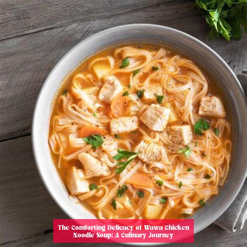 The Comforting Delicacy of Wawa Chicken Noodle Soup: A Culinary Journey