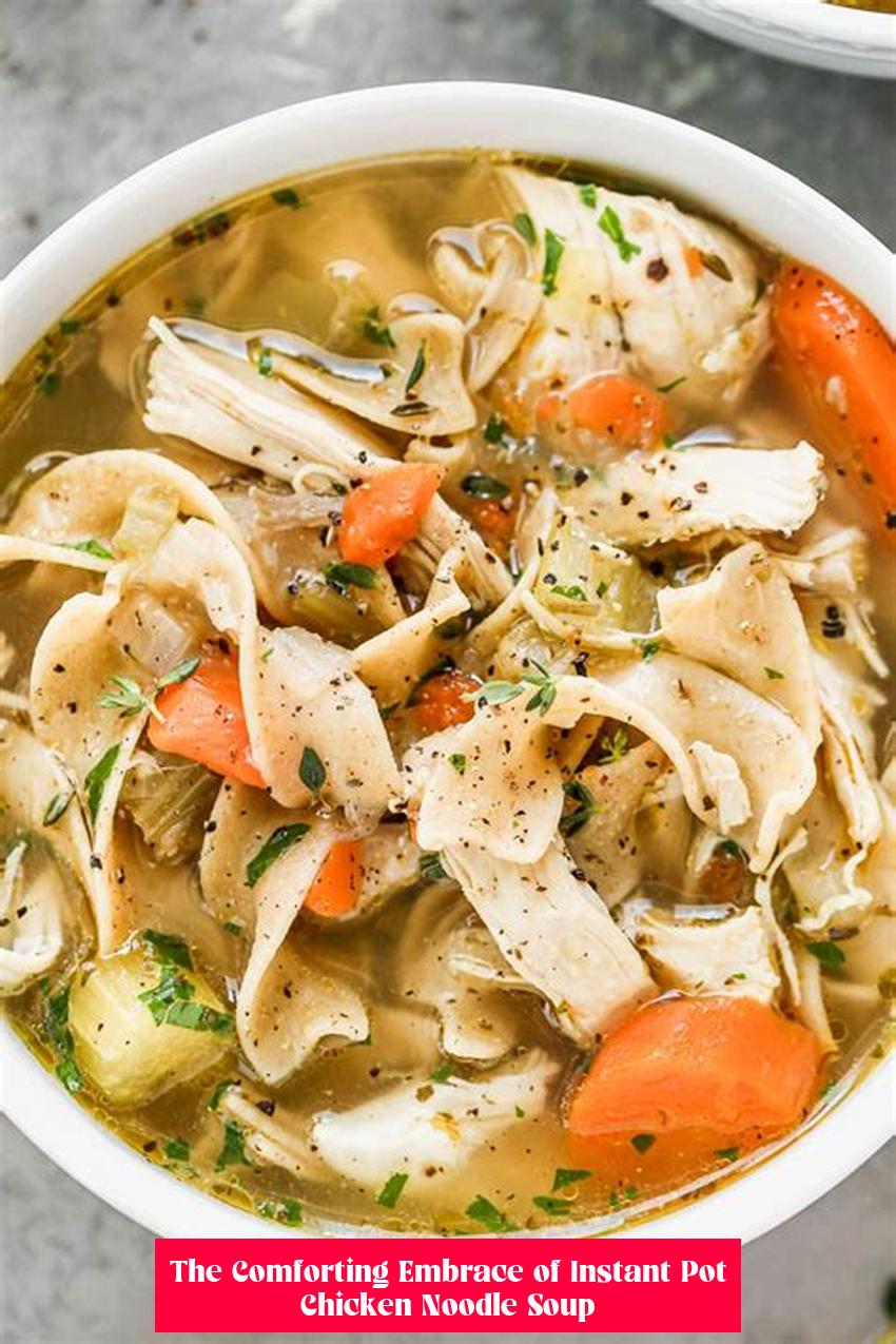 The Comforting Embrace of Instant Pot Chicken Noodle Soup