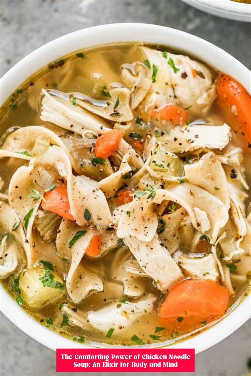 The Comforting Power of Chicken Noodle Soup: An Elixir for Body and Mind