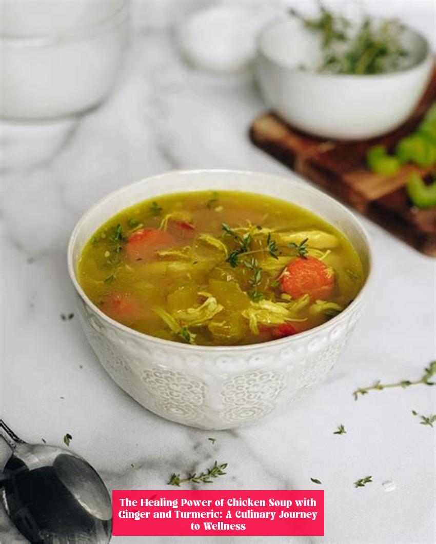 The Healing Power of Chicken Soup with Ginger and Turmeric: A Culinary Journey to Wellness