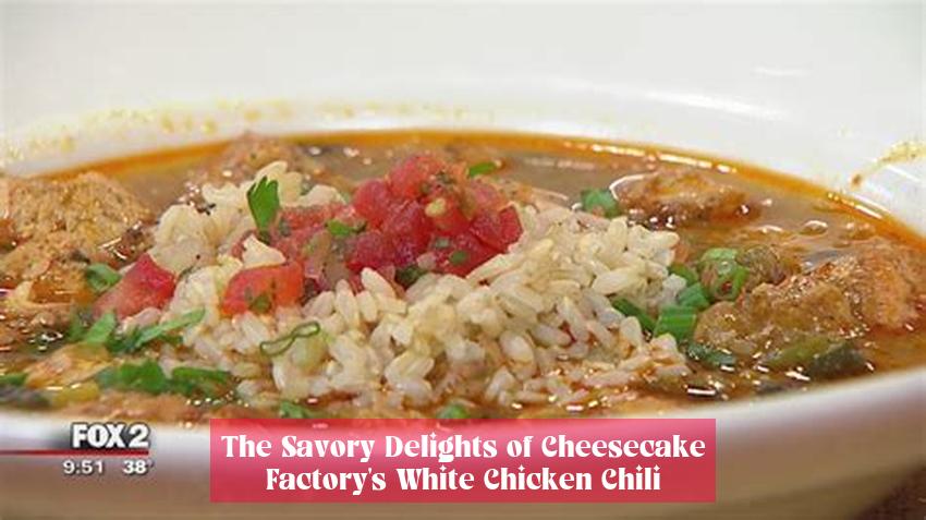 The Savory Delights of Cheesecake Factory's White Chicken Chili