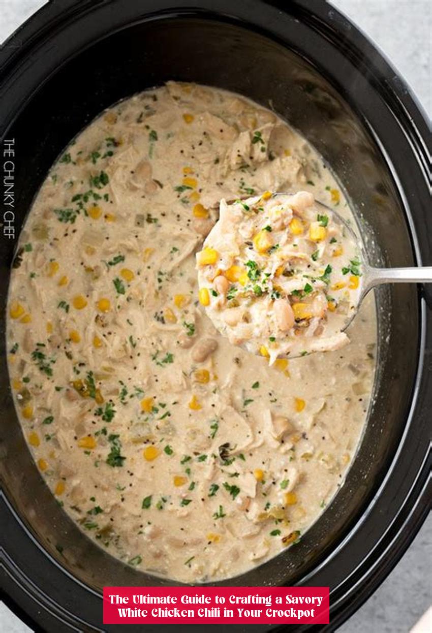 The Ultimate Guide to Crafting a Savory White Chicken Chili in Your Crockpot