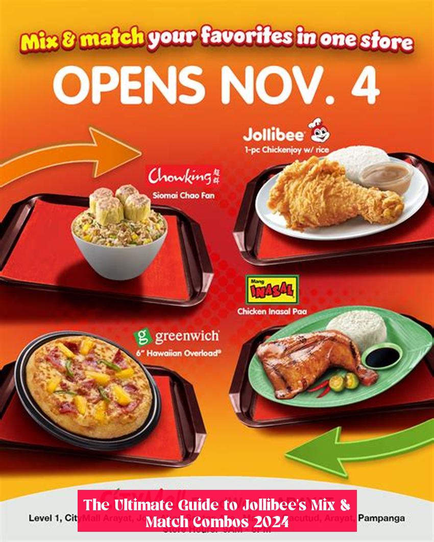 The Ultimate Guide to Jollibee's Mix & Match Combos 2024