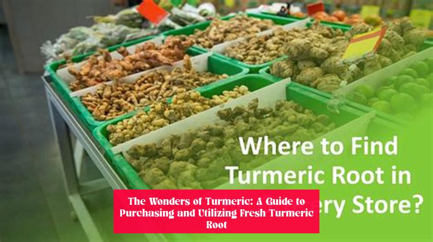 The Wonders of Turmeric: A Guide to Purchasing and Utilizing Fresh Turmeric Root