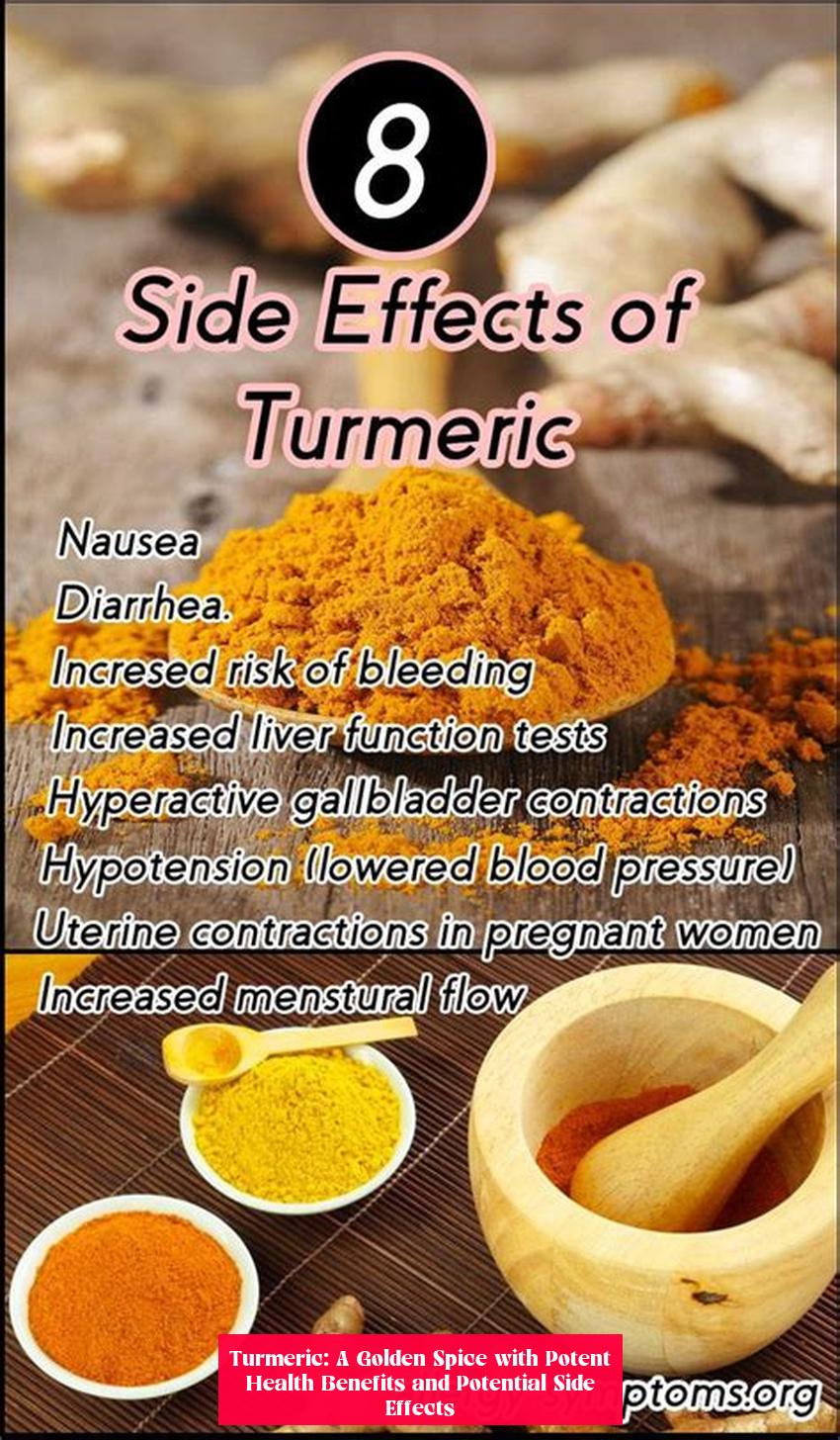 Turmeric: A Golden Spice with Potent Health Benefits and Potential Side Effects