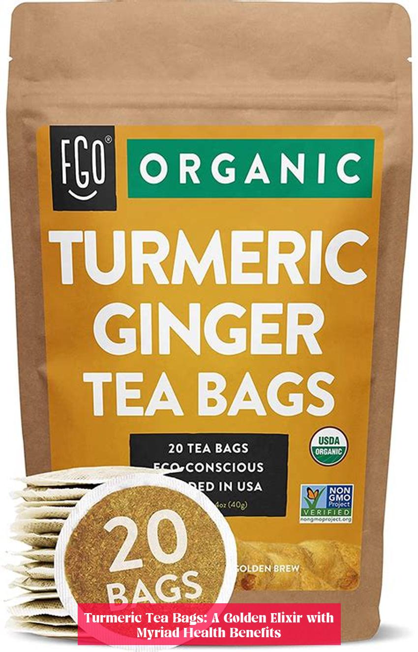 Turmeric Tea Bags: A Golden Elixir with Myriad Health Benefits