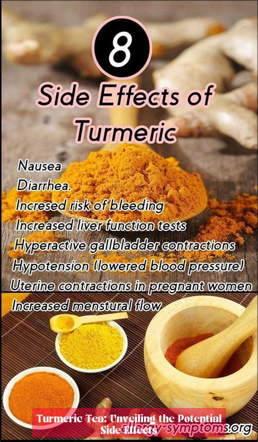 Turmeric Tea: Unveiling the Potential Side Effects
