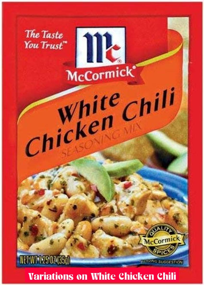 Variations on White Chicken Chili