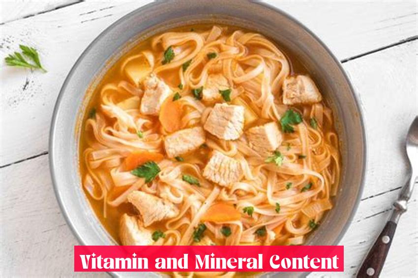 Vitamin and Mineral Content