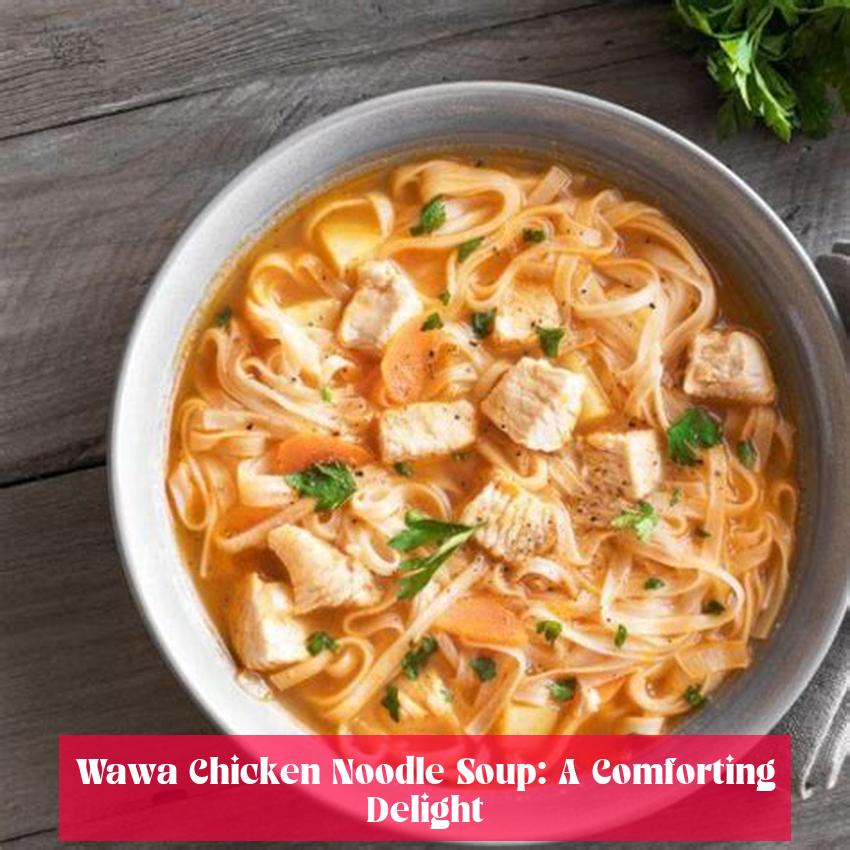 Wawa Chicken Noodle Soup: A Comforting Delight