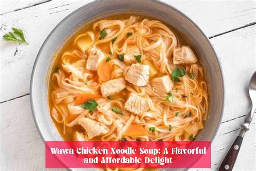 Wawa Chicken Noodle Soup: A Flavorful and Affordable Delight