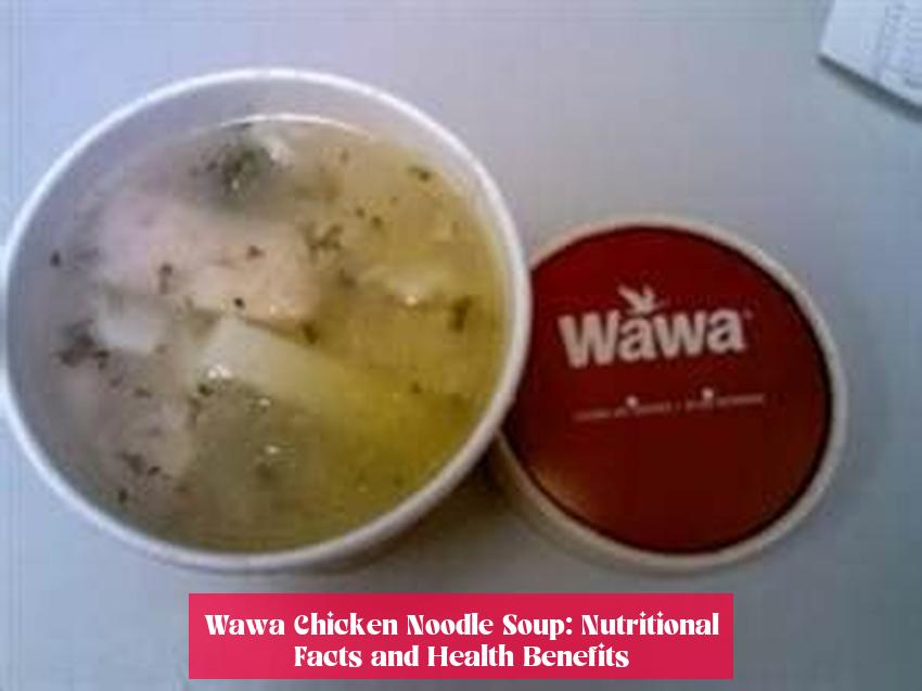 Wawa Chicken Noodle Soup: Nutritional Facts and Health Benefits